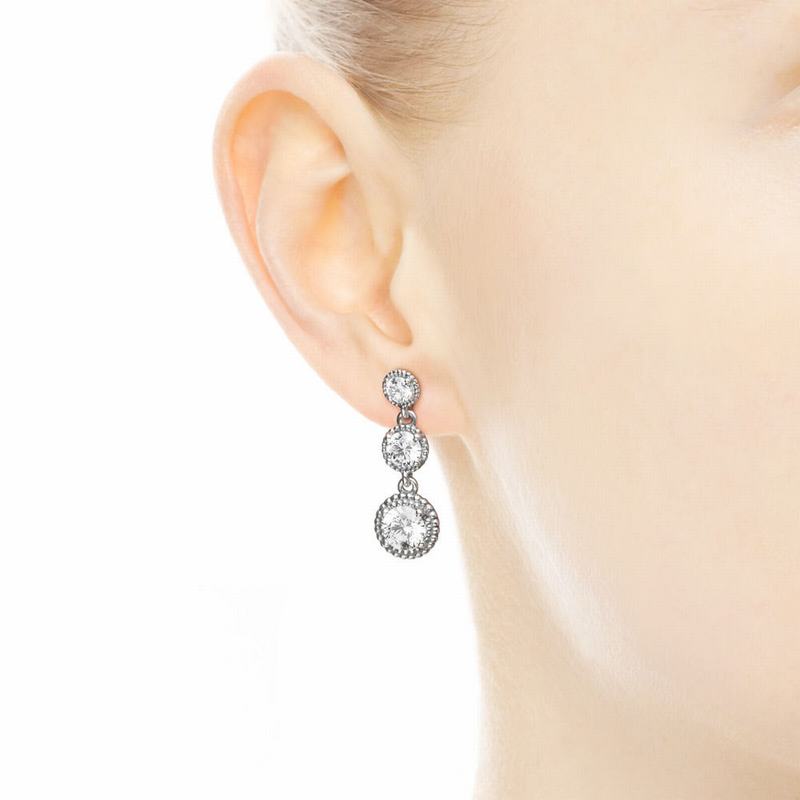 Pandora Australia Eternal Elegance Drop Earrings - Sterling Silver | IASJKW850